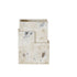 Cube, Pot, H26xW18.5xD14.5cm, Patina White